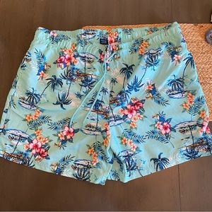 BOGO Men’s tropical swim trunks